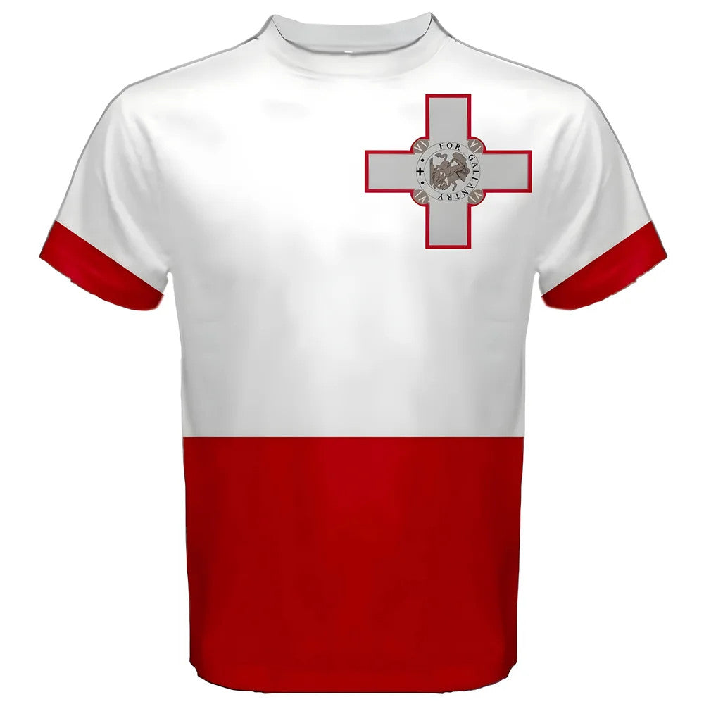 Malta Maltese Flag Sublimated Sports Jersey - Kids_0