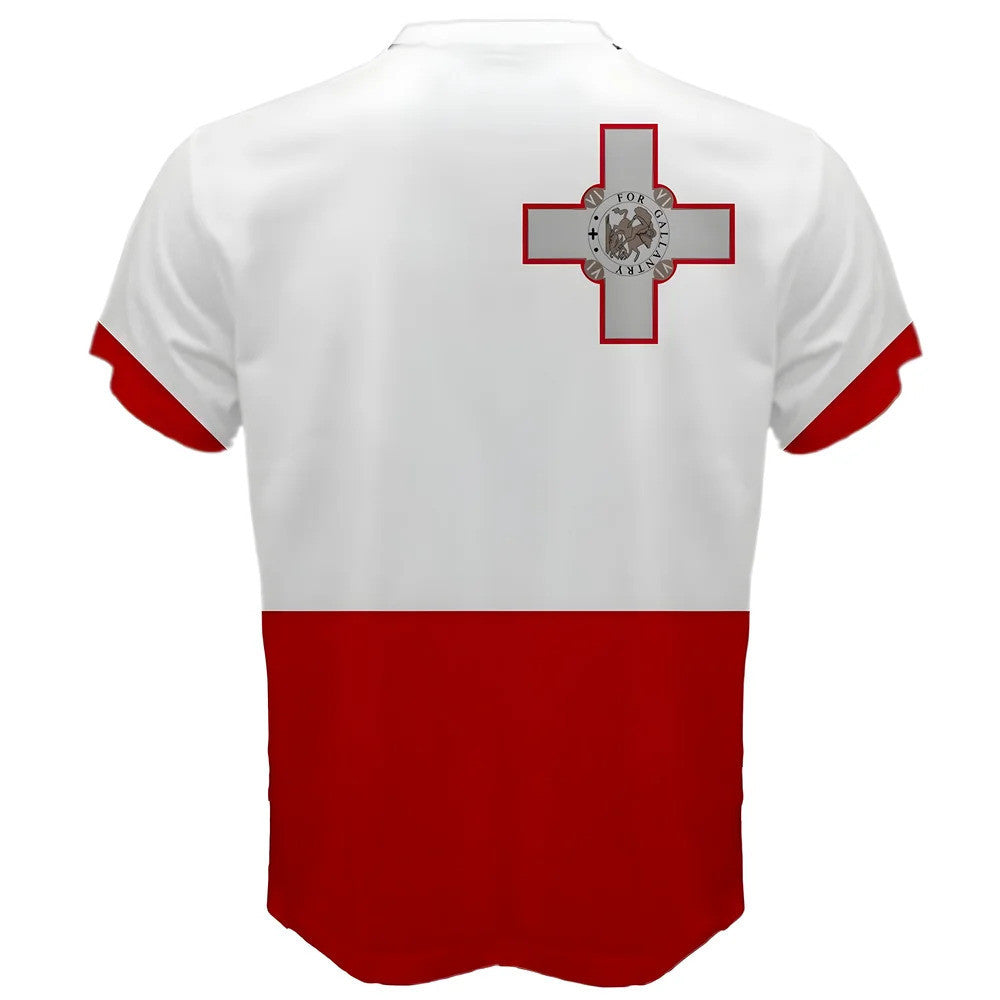 Malta Maltese Flag Sublimated Sports Jersey - Kids_1