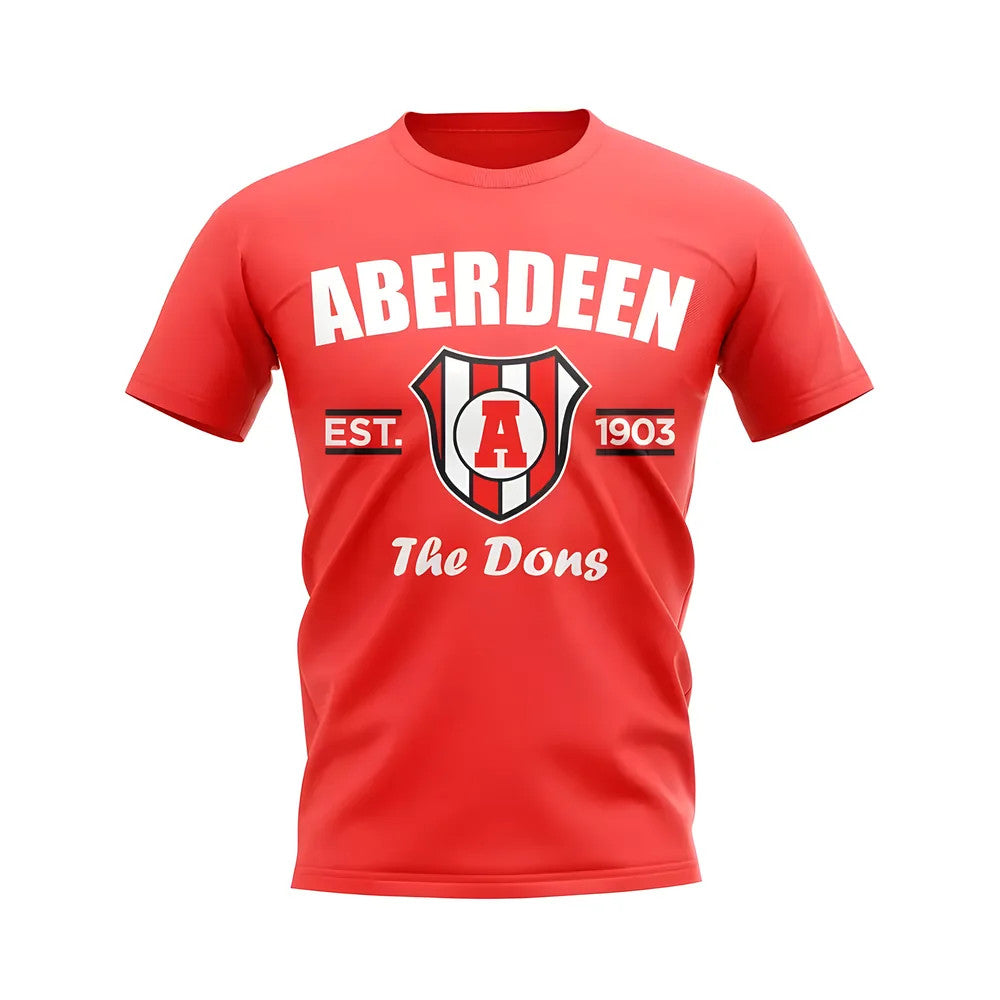 Aberdeen Established Football T-Shirt (Red)_0
