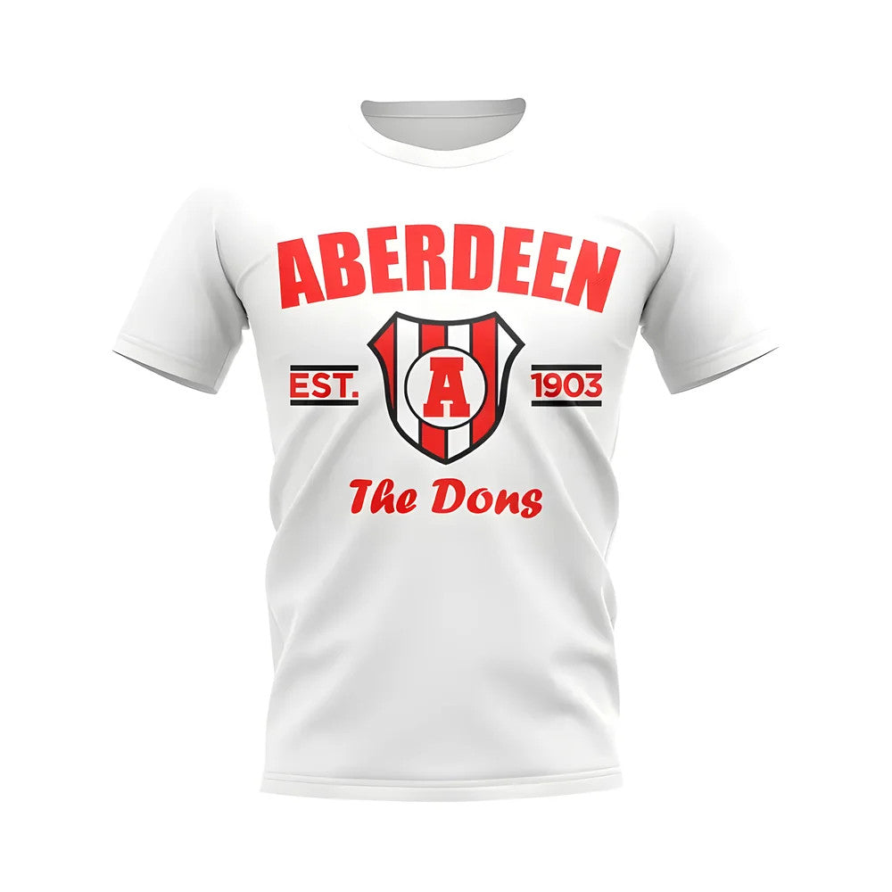 Aberdeen Established Football T-Shirt (White)_0