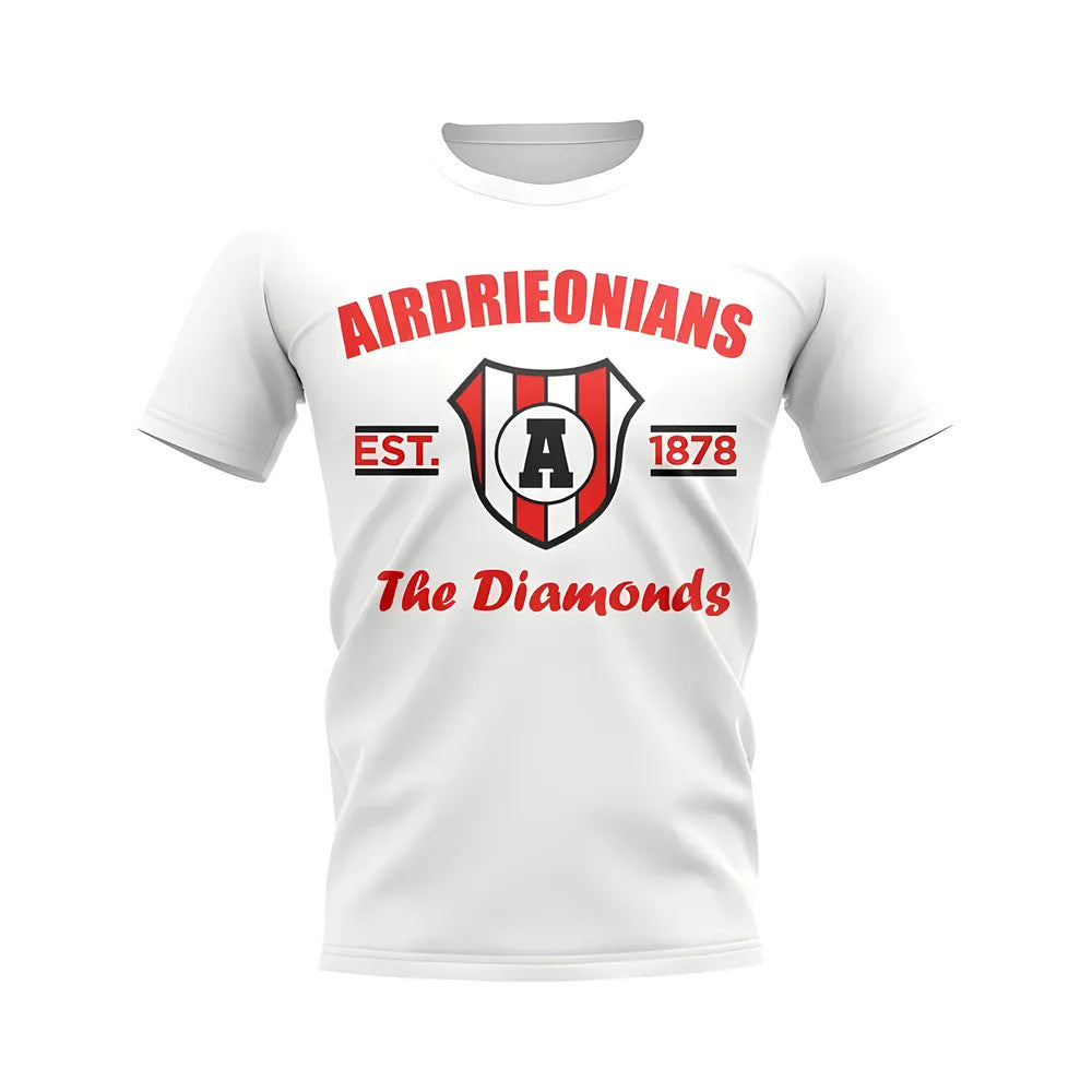 Airdrieonians Established Football T-Shirt (White)_1