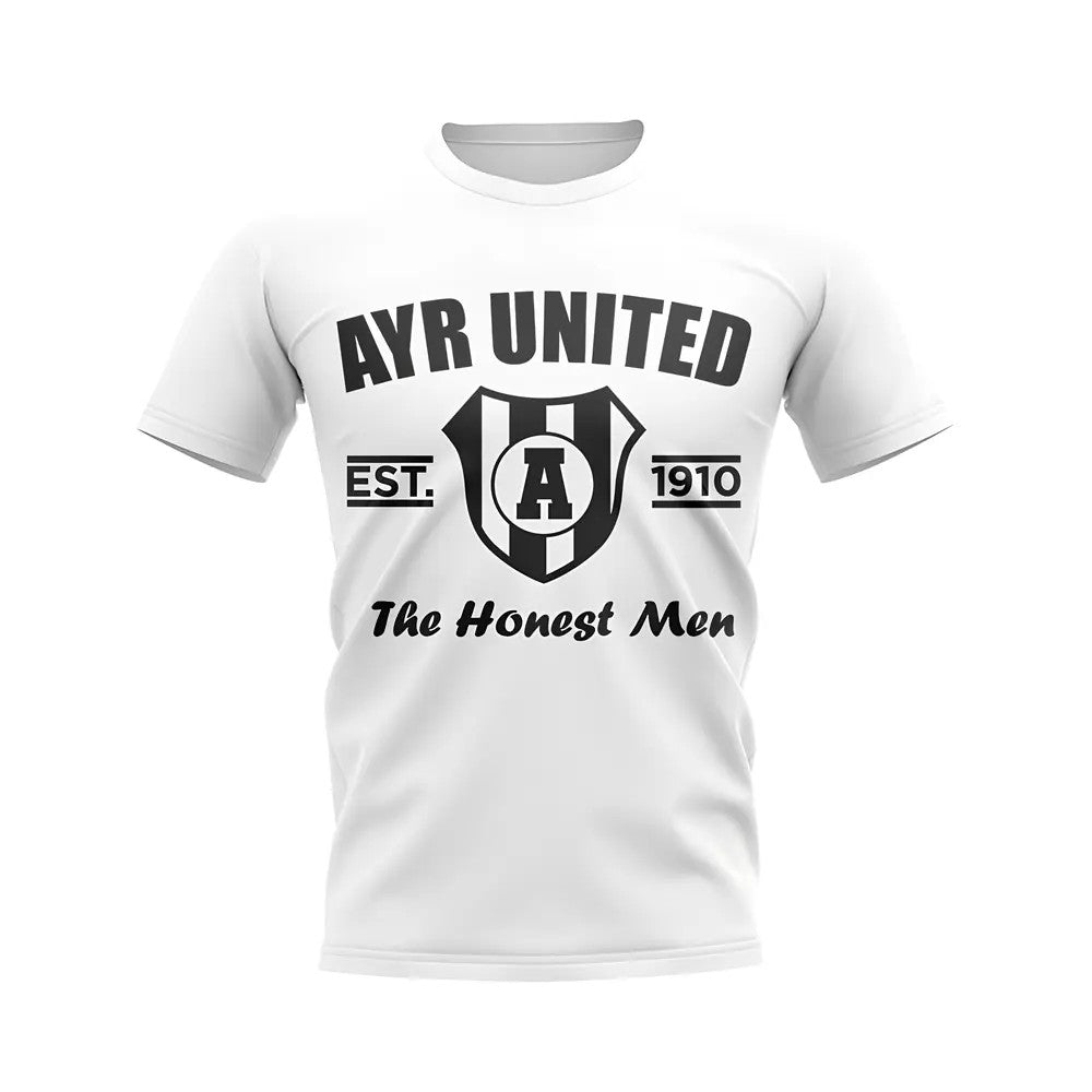 Ayr United Established Football T-Shirt (White)_0
