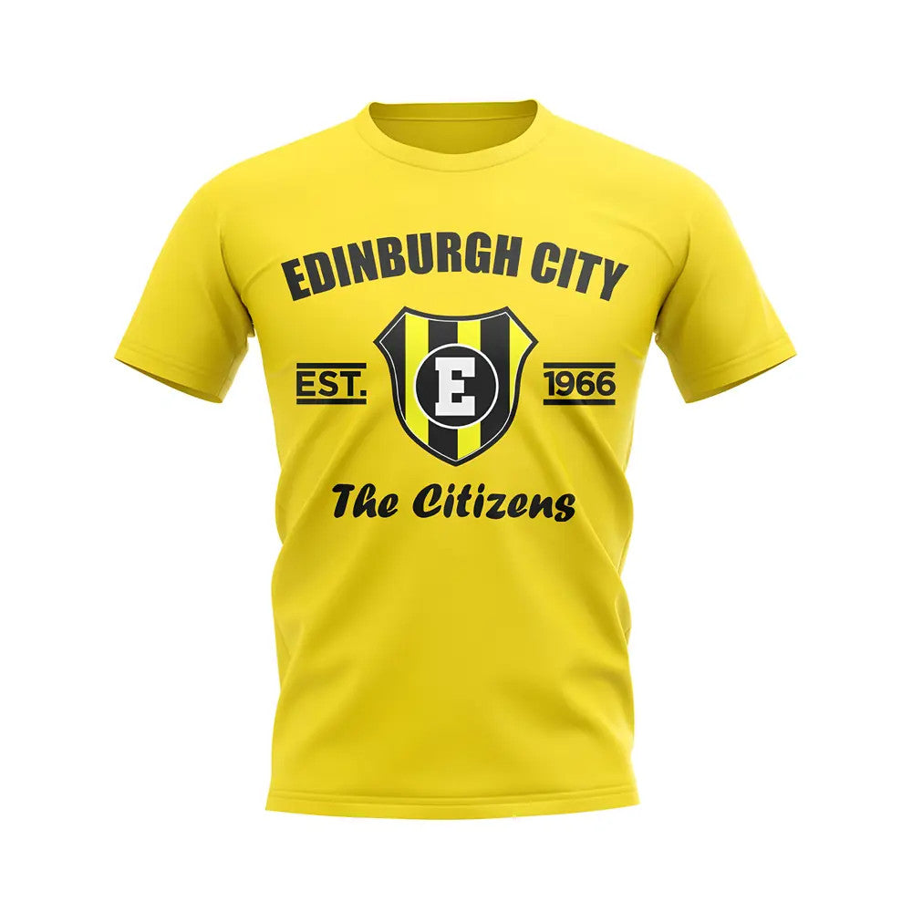 Edinburgh City Established Football T-Shirt (Black)_1