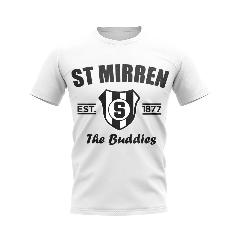 St Mirren Established Football T-Shirt (White)_1