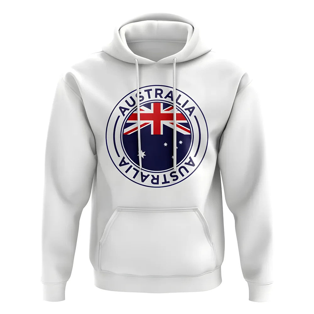 Australia Football Badge Hoodie (White)_0