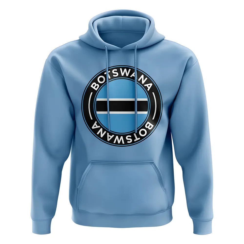 Botswana Football Badge Hoodie (Sky)_0
