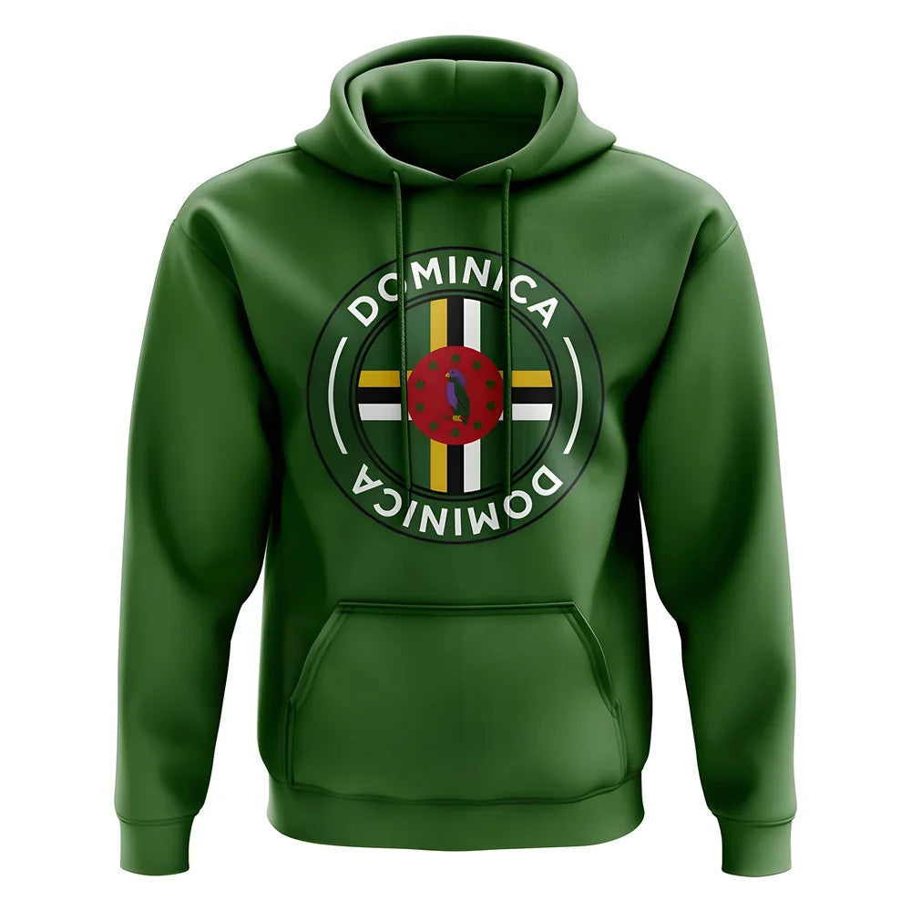 Dominica Football Badge Hoodie (Green)_1