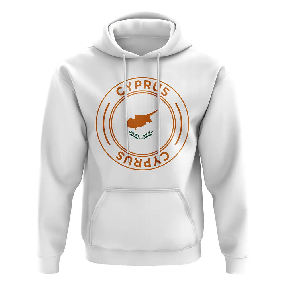 Cyprus Football Badge Hoodie (White)_1
