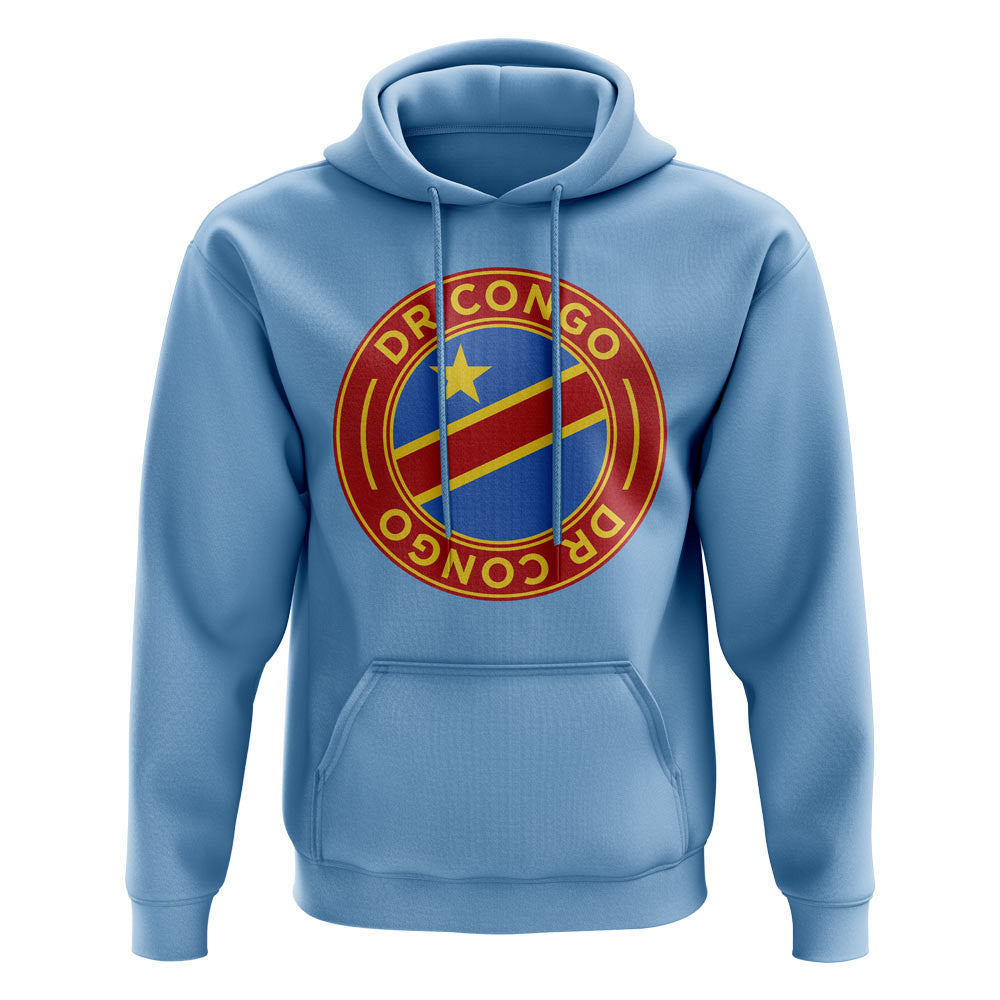 DR Congo Football Badge Hoodie (Sky)_1