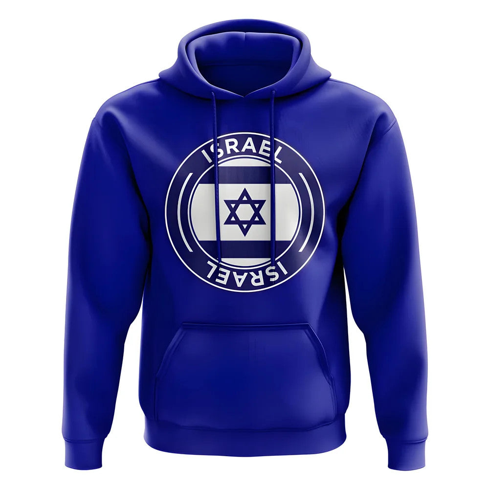Israel Football Badge Hoodie (Royal)_0
