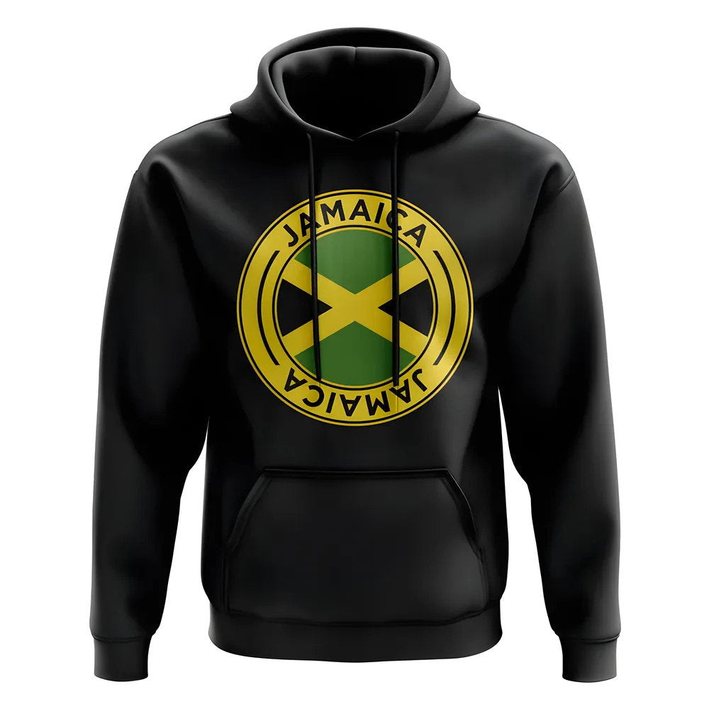 Jamaica Football Badge Hoodie (Black)_0