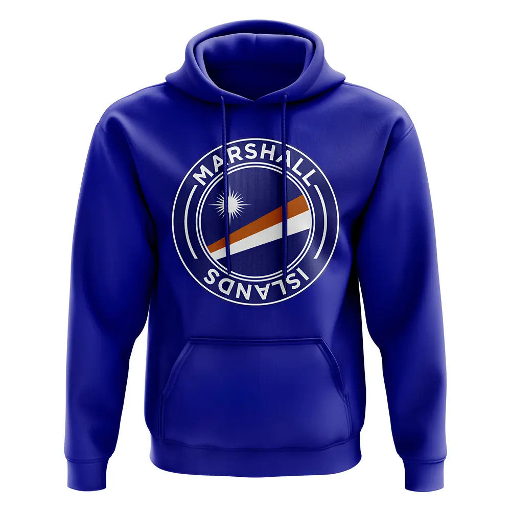 Marshall Islands Football Badge Hoodie (Royal)_0