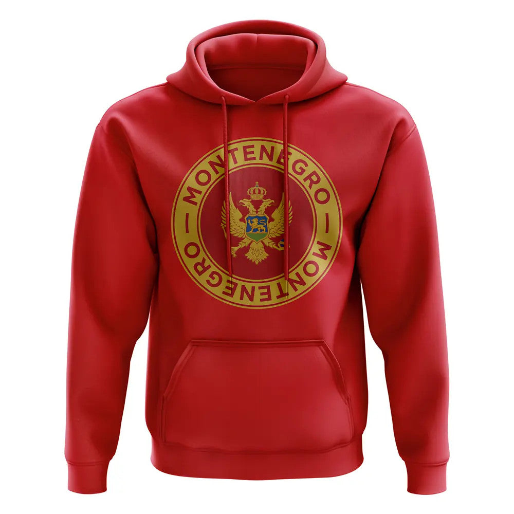 Montenegro Football Badge Hoodie (Red)_1