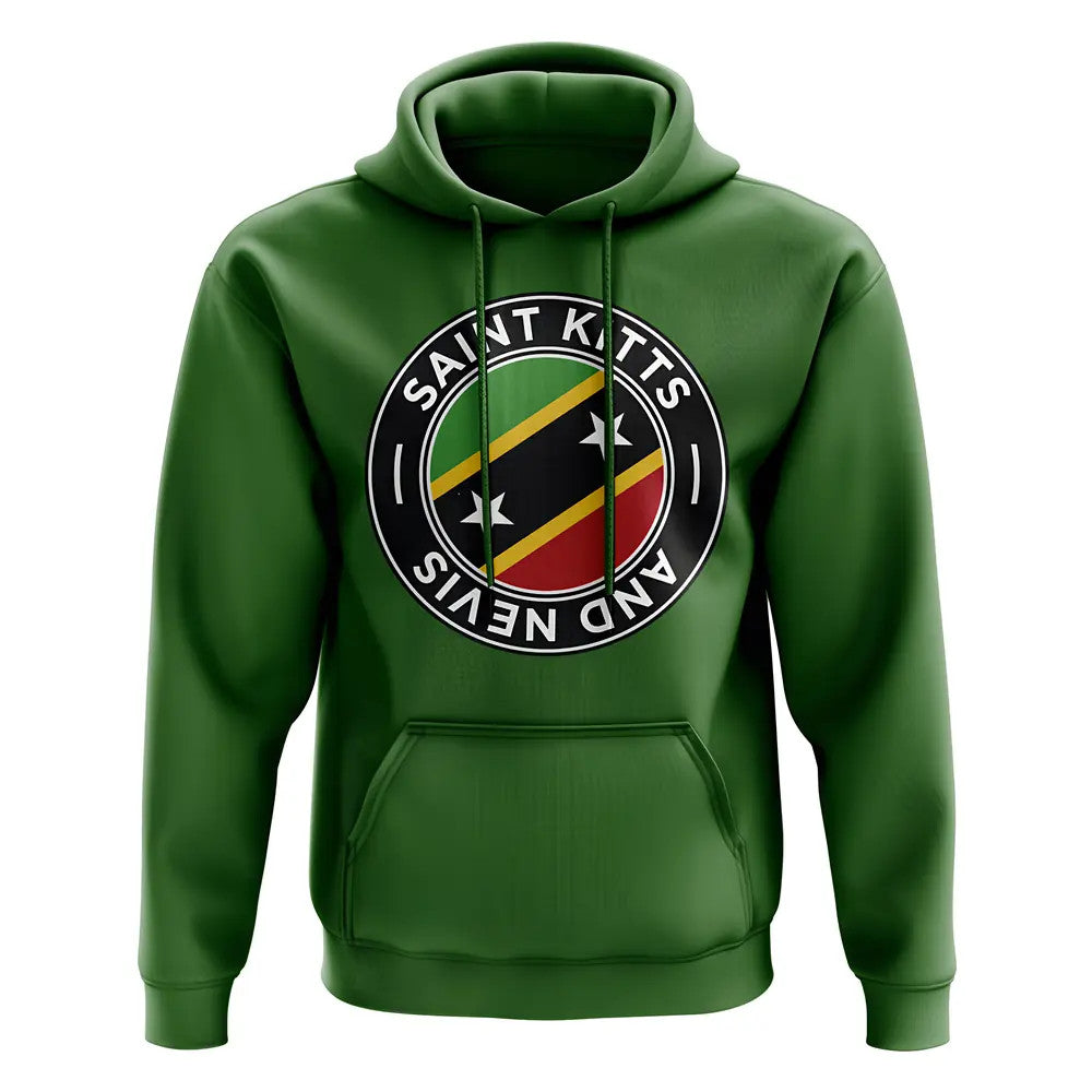 Saint Kitts and Nevis Football Badge Hoodie (Green)_1