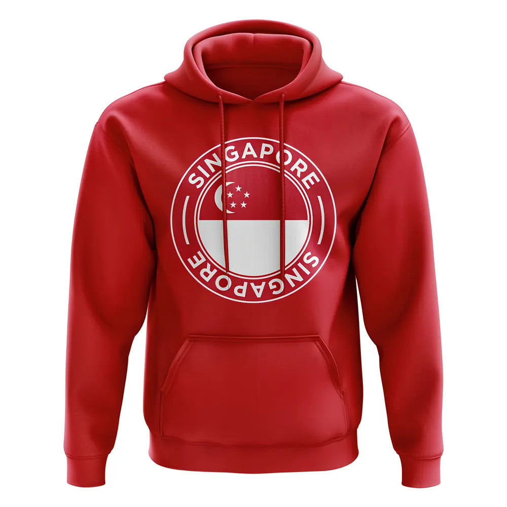 Singapore Football Badge Hoodie (Red)_0