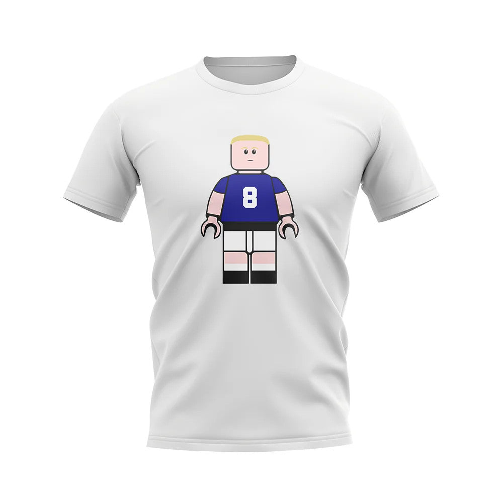 Paul Gascoigne Rangers Brick Footballer T-Shirt (White)_1