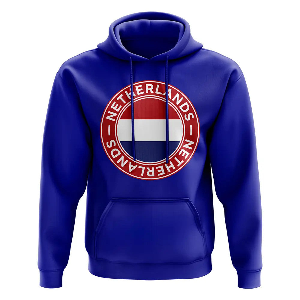 Netherlands Football Badge Hoodie (Royal)_1