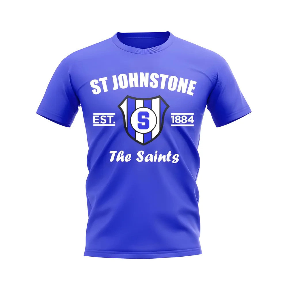 St Johnstone Established Football T-Shirt (Royal)_1