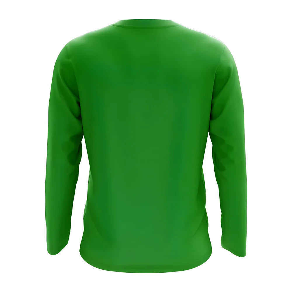 Brazil Core Football Country Long Sleeve T-Shirt (Green)_1