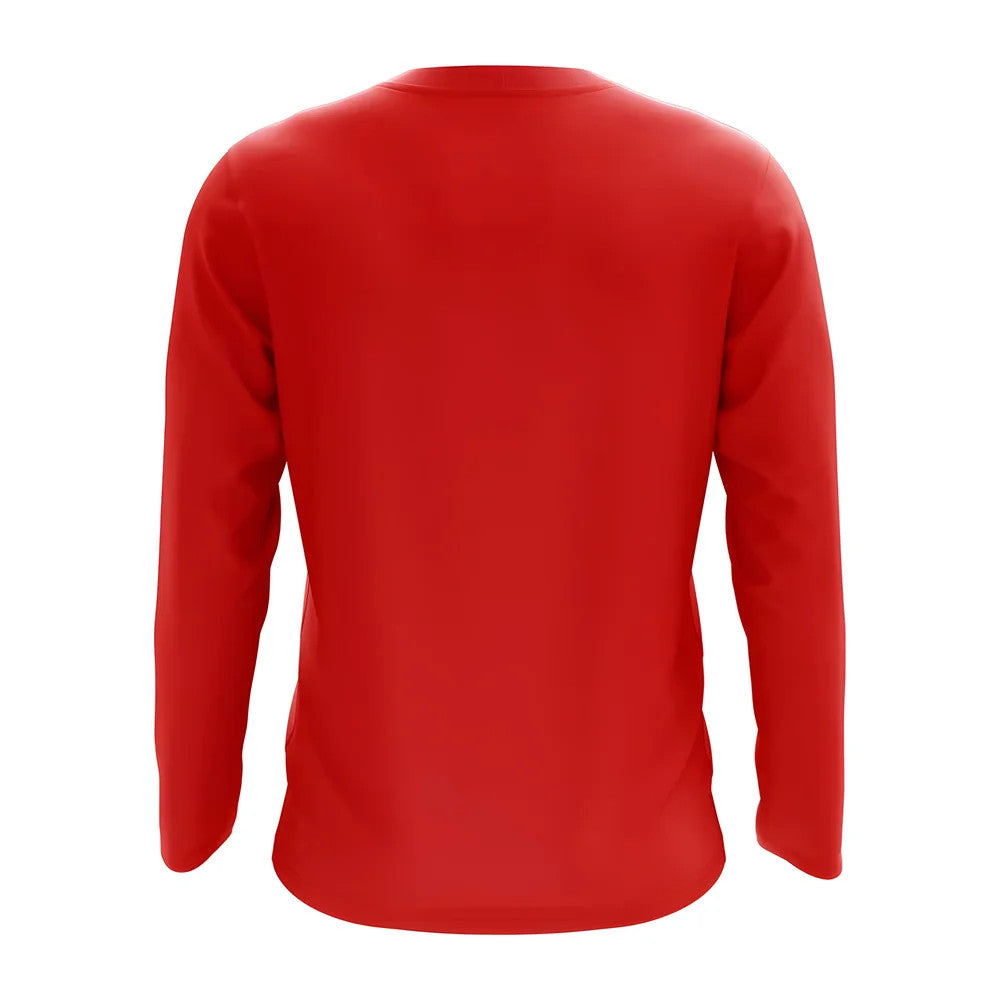 Costa Rica Core Football Country Long Sleeve T-Shirt (Red)_1