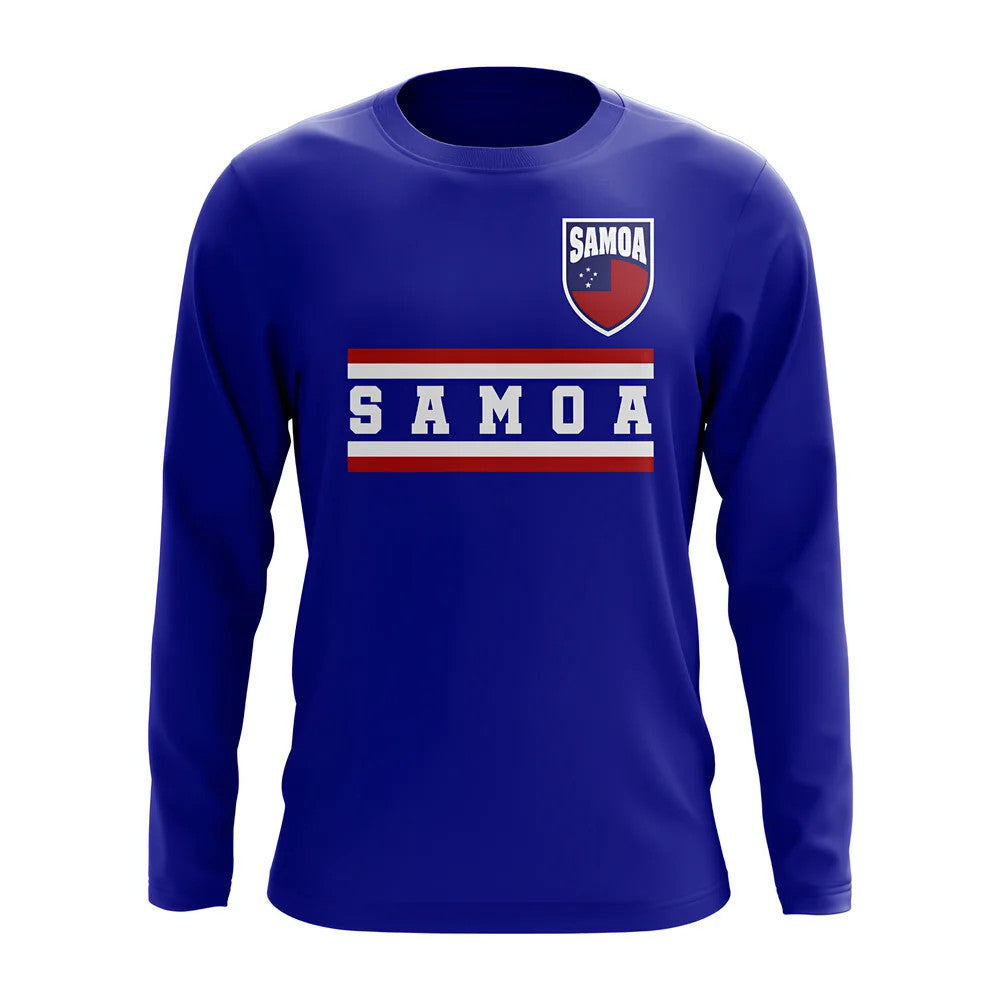 Samoa Core Football Country Long Sleeve T-Shirt (Royal)_0