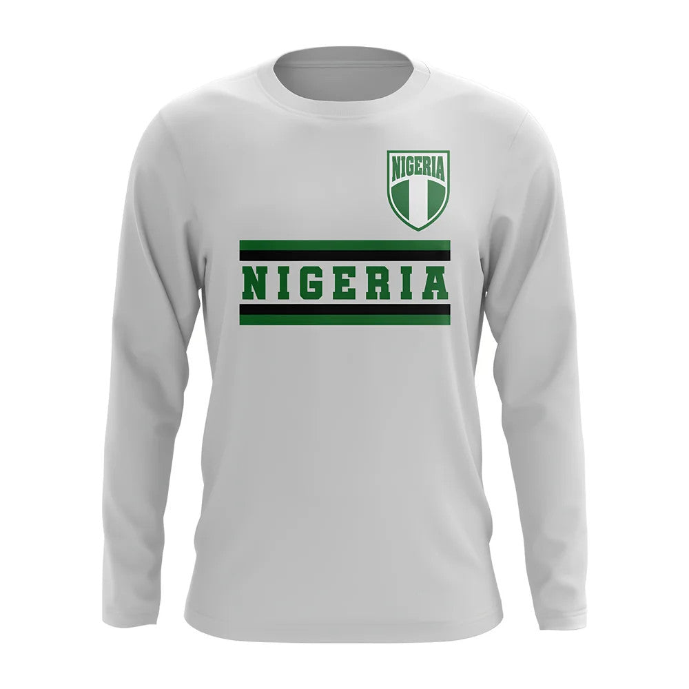 Nigeria Core Football Country Long Sleeve T-Shirt (White)_0