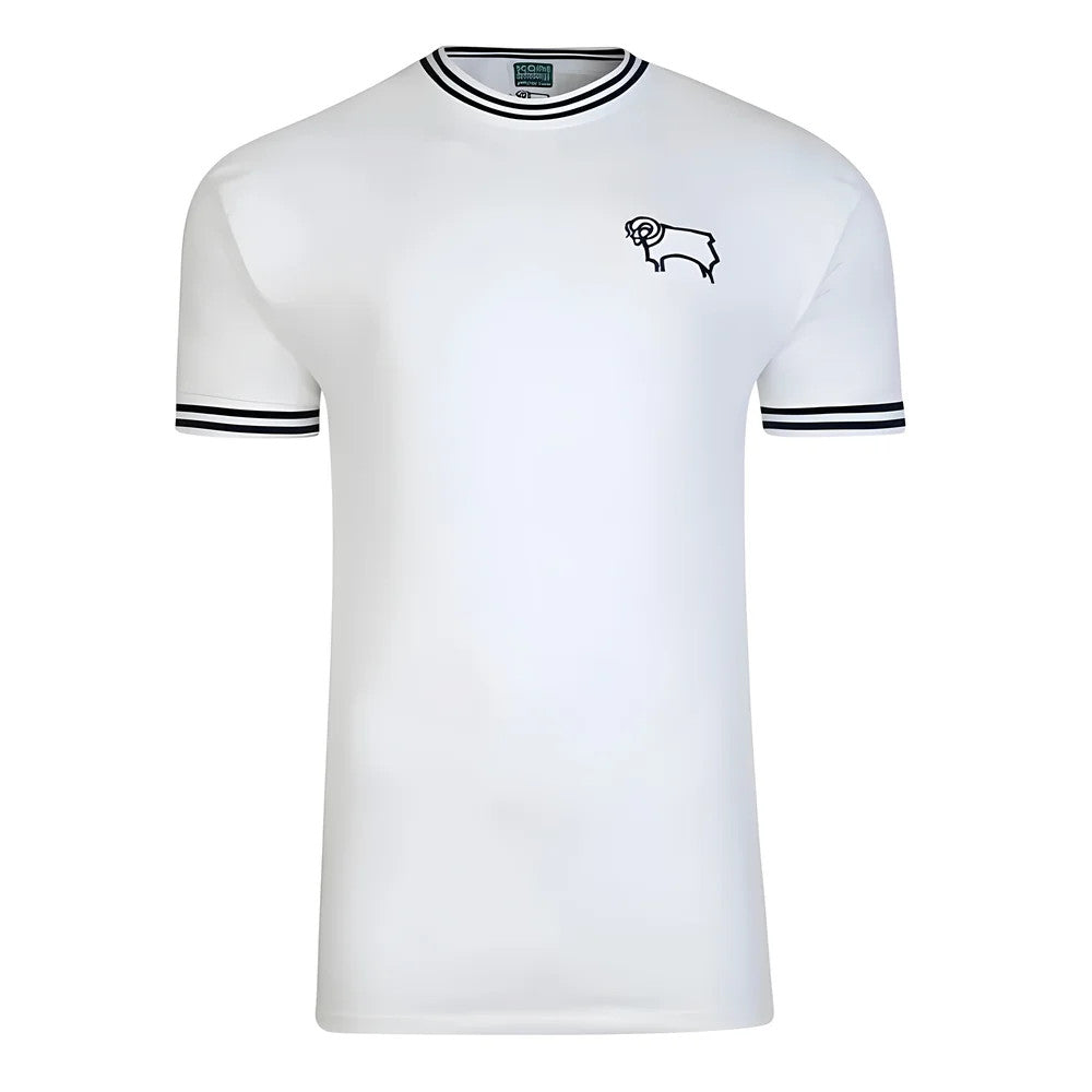 Score Draw Derby County 1972 Retro Football Shirt_0