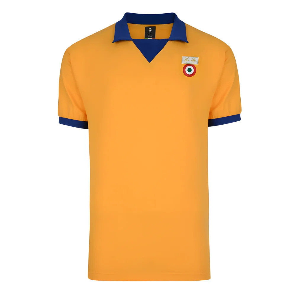 Score Draw Juventus 1984 ECWC Away Retro Football Shirt_0