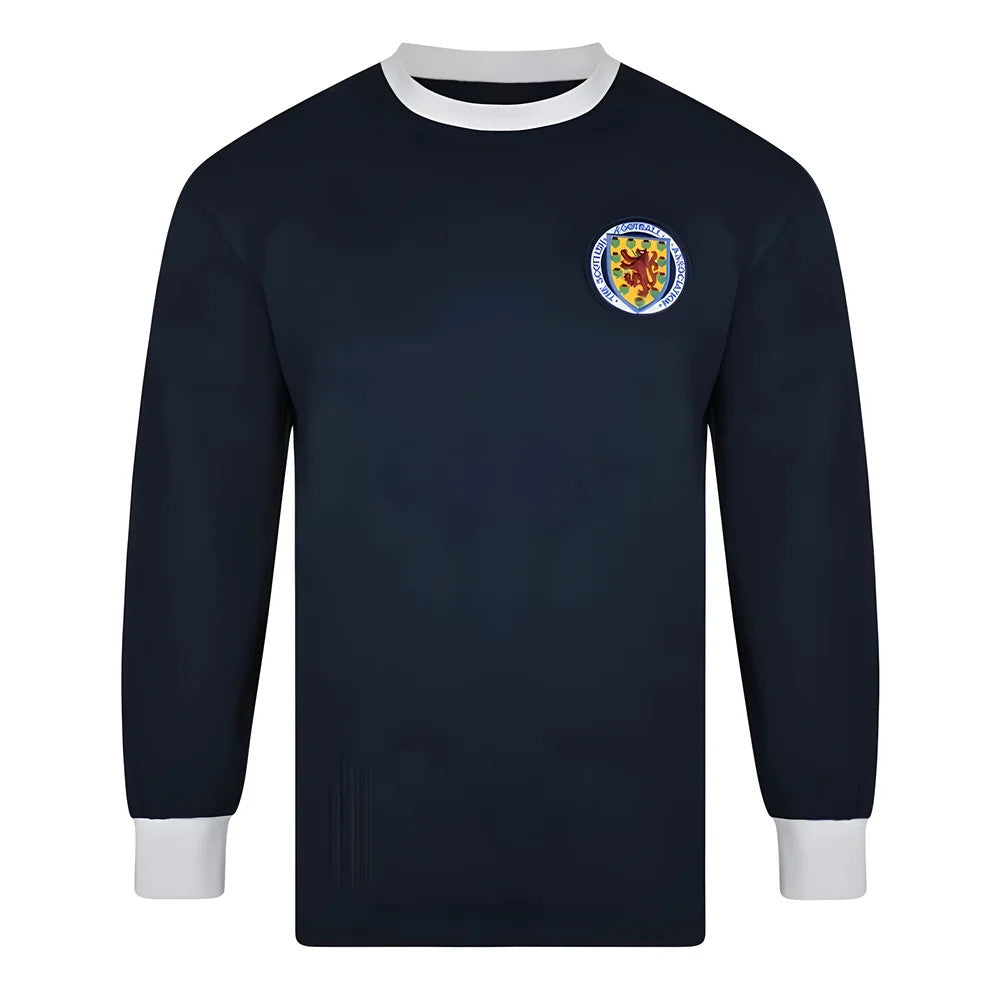 Score Draw Scotland 1967 Long Sleeve Retro Football Shirt_1