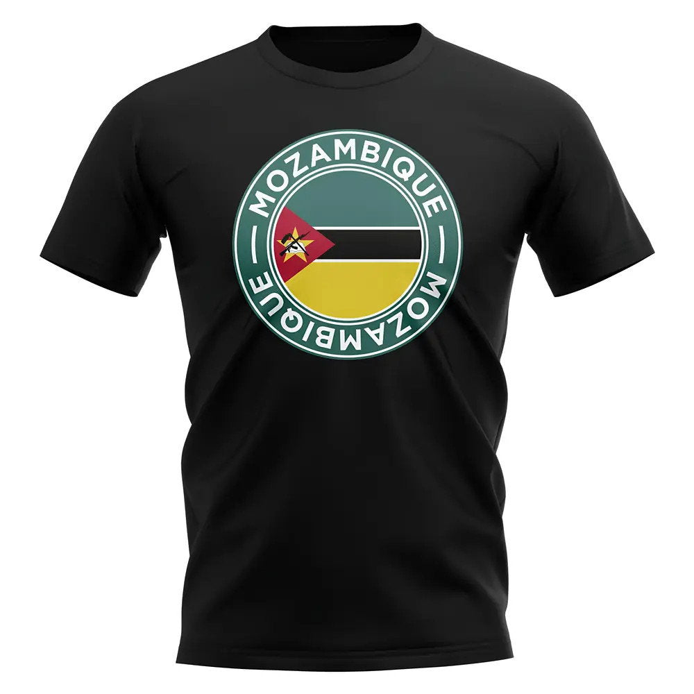Mozambique Football Badge T-Shirt (Black)_0
