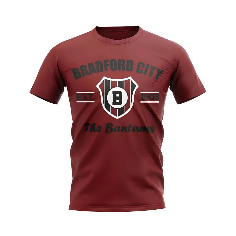 Bradford Established Football T-Shirt (Maroon)_1