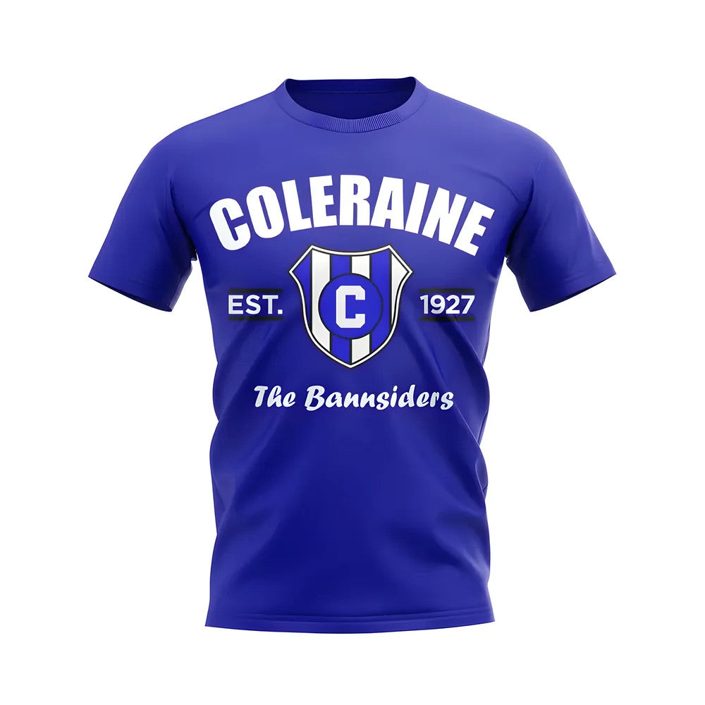 Coleraine Established Football T-Shirt (Blue)_1