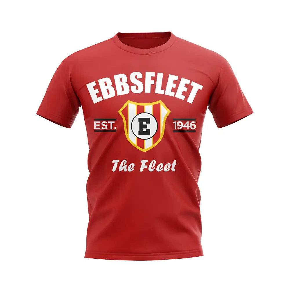 Ebbsfleet Established Football T-Shirt (Red)_1