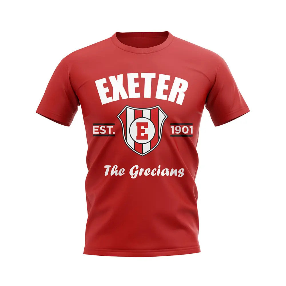 Exeter Established Football T-Shirt (Red)_0