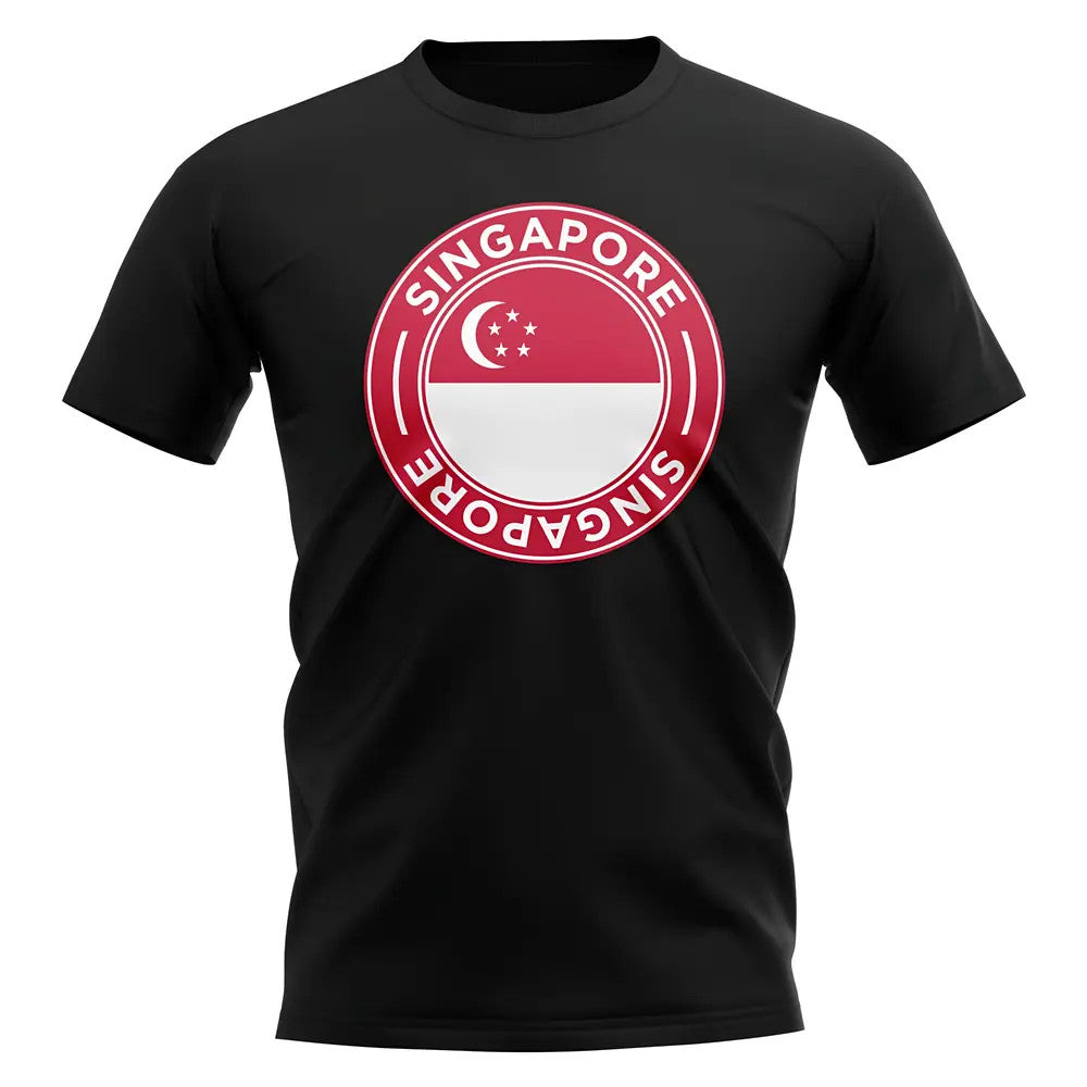 Singapore Football Badge T-Shirt (Black)_0