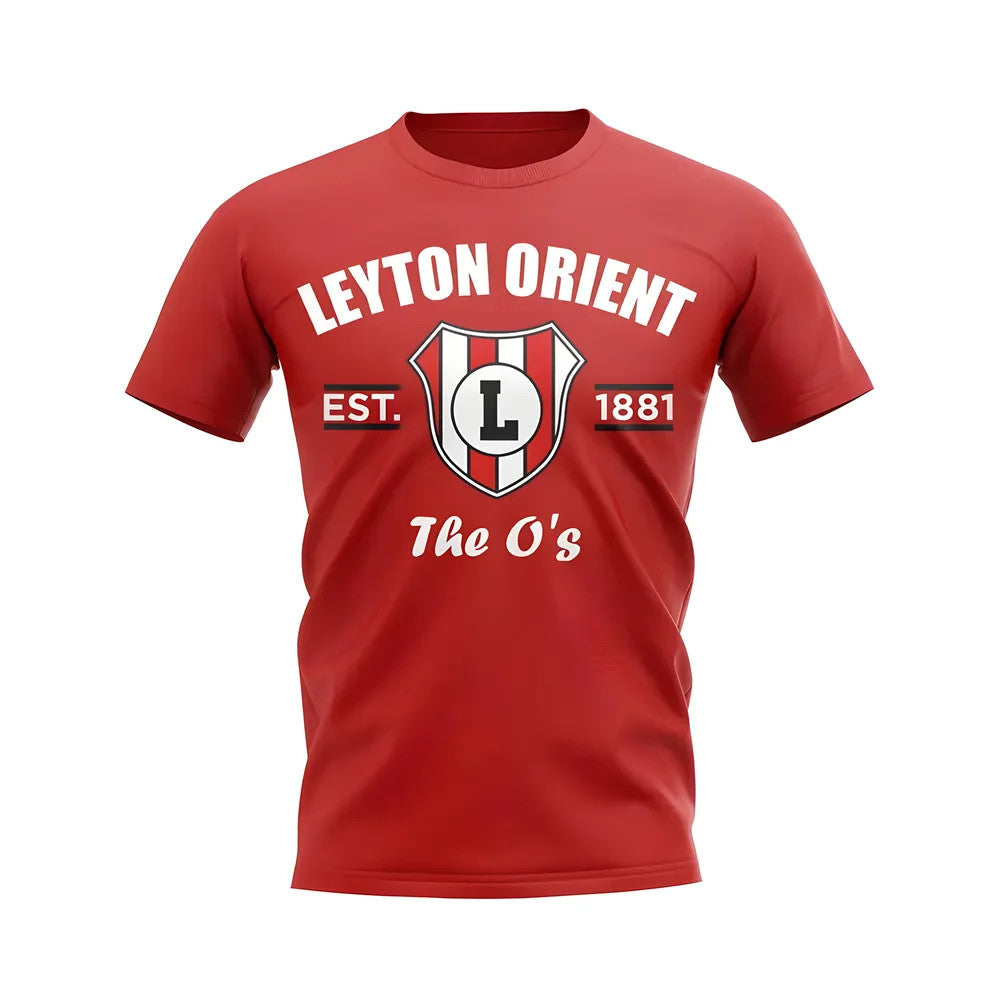 Leyton Orient Established Football T-Shirt (Red)_0