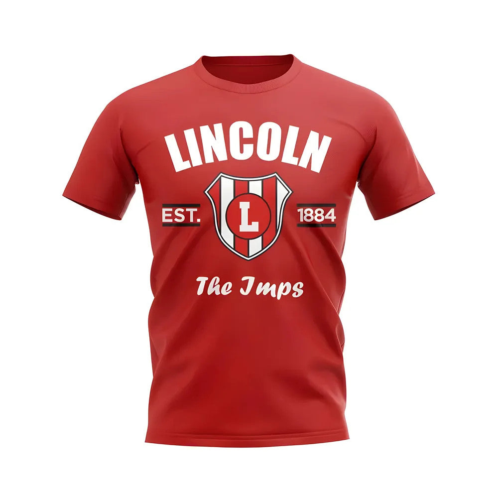 Lincoln Established Football T-Shirt (Red)_1