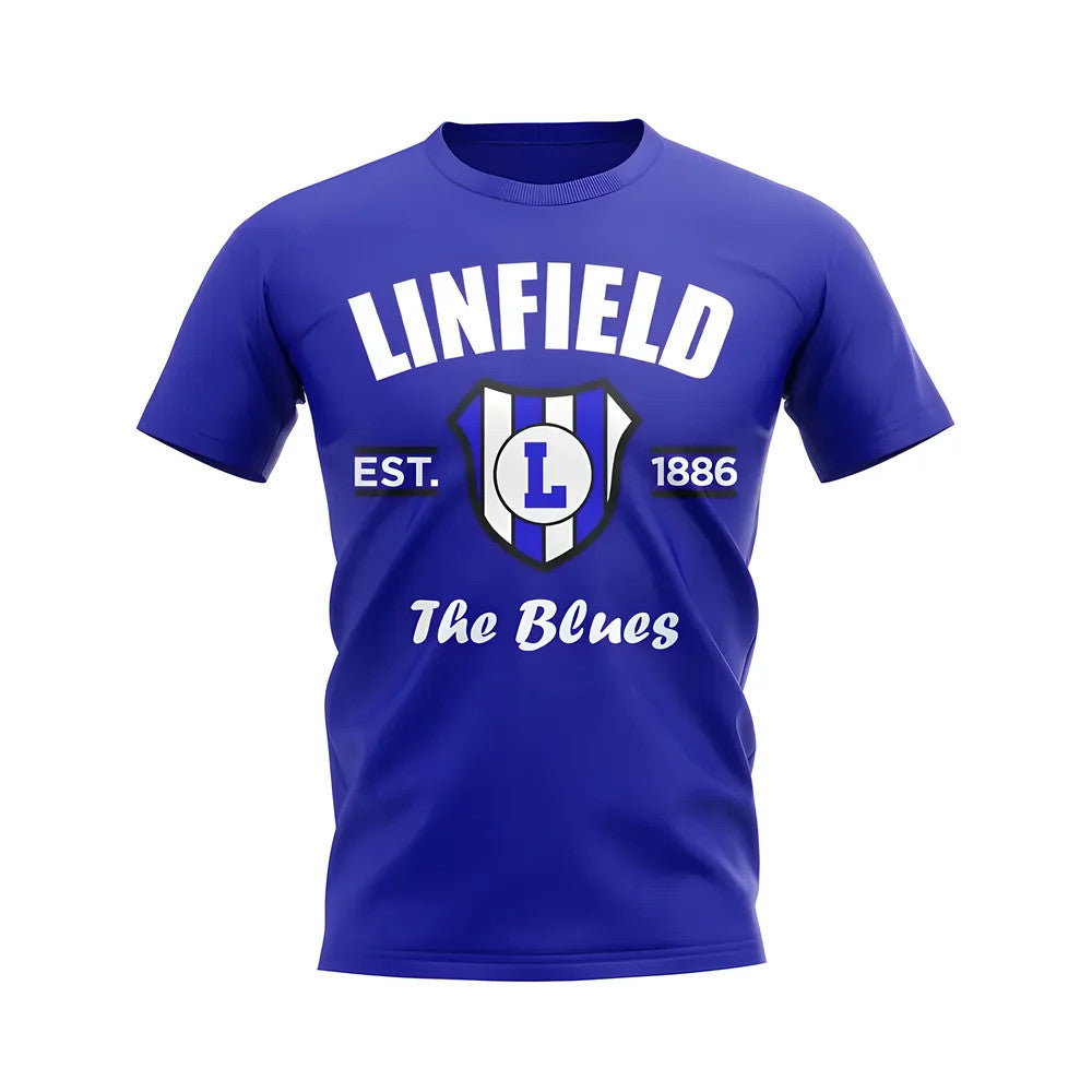 Linfield Established Football T-Shirt (Blue)_0