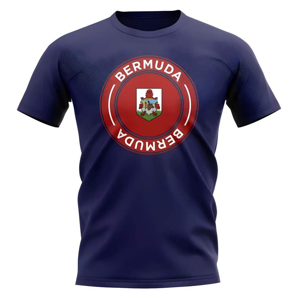 Bermuda Football Badge T-Shirt (Navy)_0