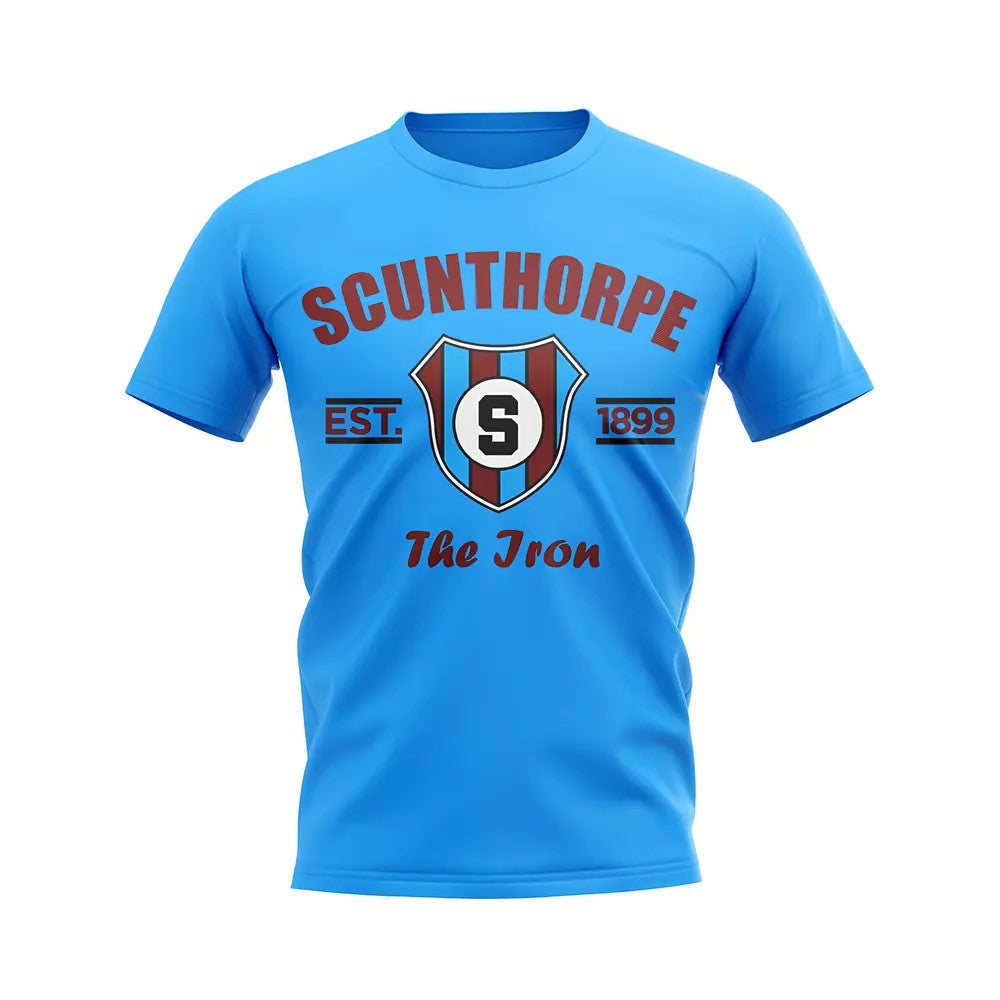 Scunthorpe Established Football T-Shirt (Sky)_1