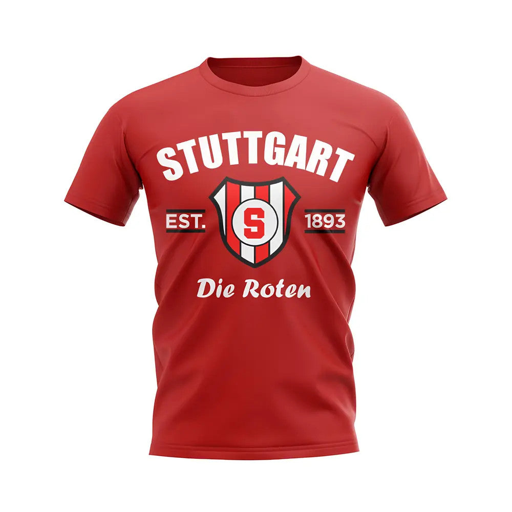 Stuttgart Established Football T-Shirt (Red)_0