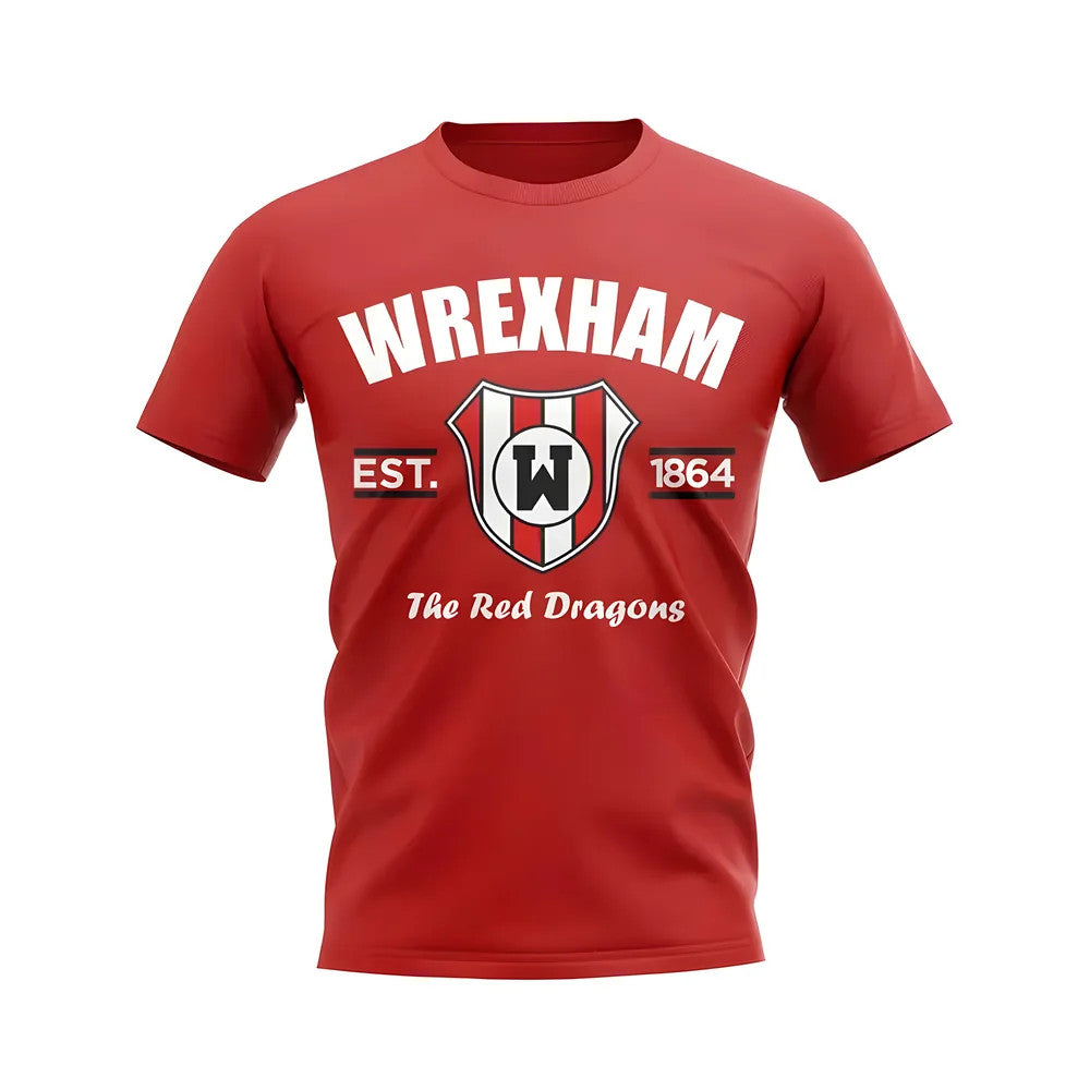 Wrexham Established Football T-Shirt (Red)_1