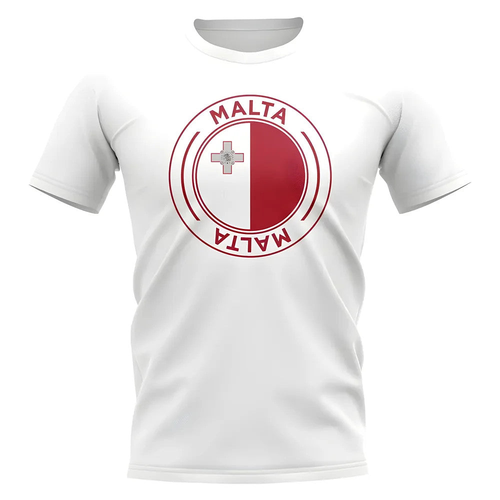 Malta Football Badge T-Shirt (White)_1