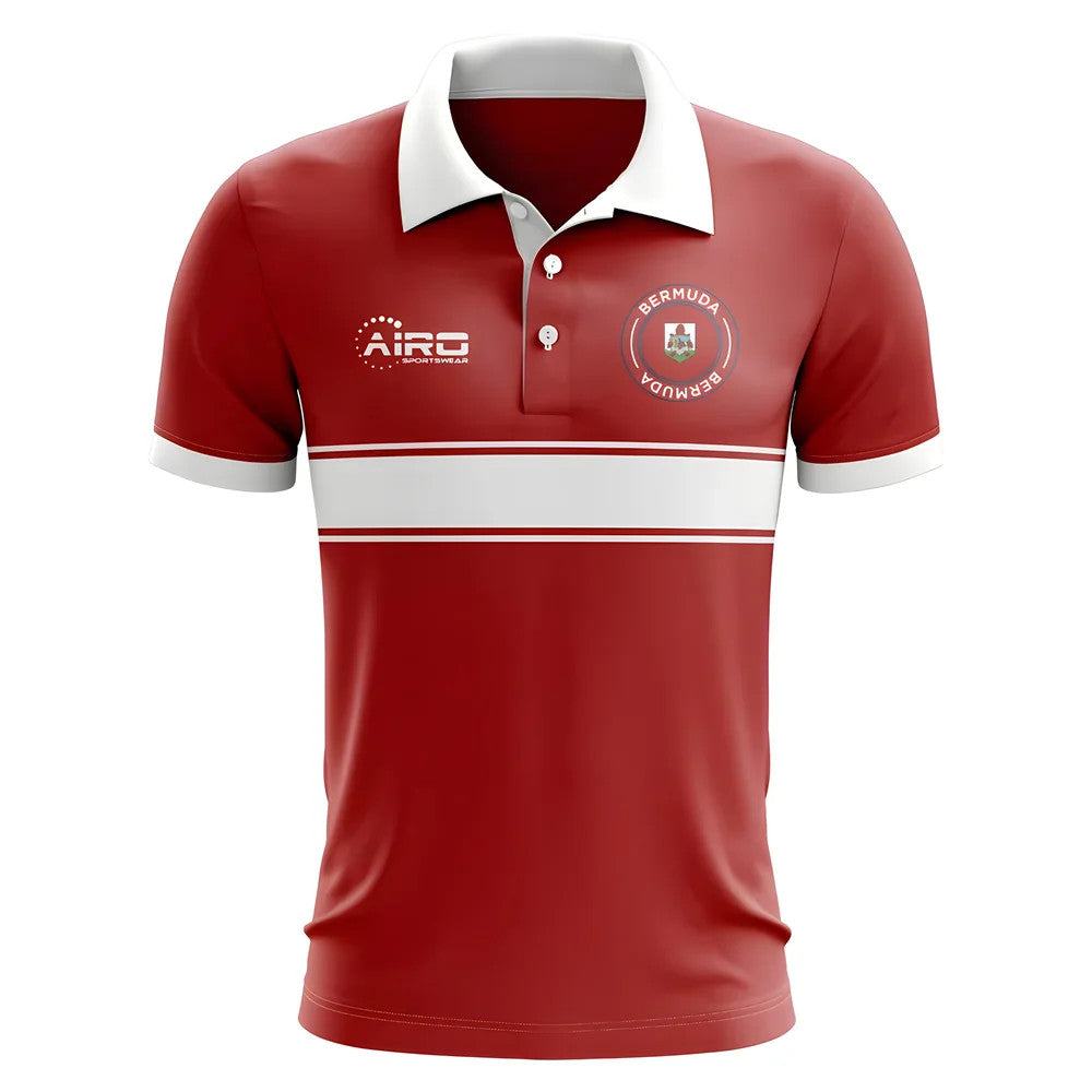 Bermuda Concept Stripe Polo Shirt (Red) - Kids_1