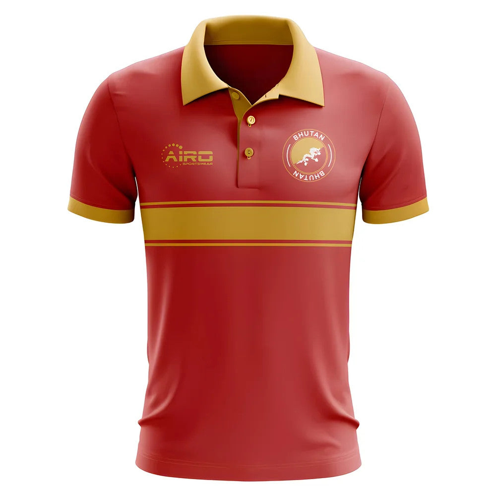 Bhutan Concept Stripe Polo Shirt (Red) - Kids_0