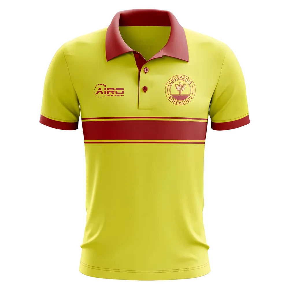 Chuvashia Concept Stripe Polo Shirt (Yellow) - Kids_1