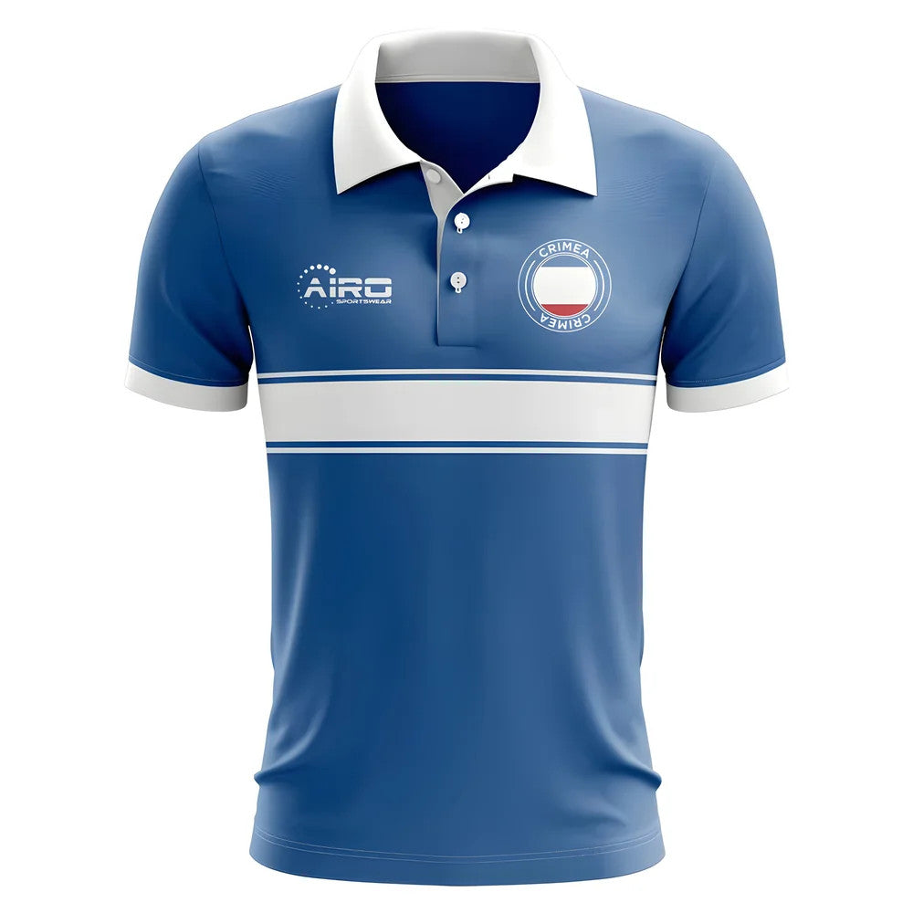Crimea Concept Stripe Polo Shirt (Blue) - Kids_1