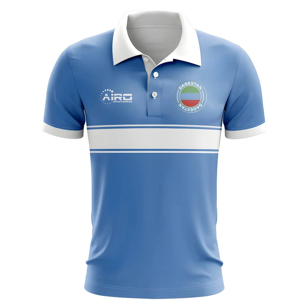 Dagestan Concept Stripe Polo Shirt (Sky) - Kids_1