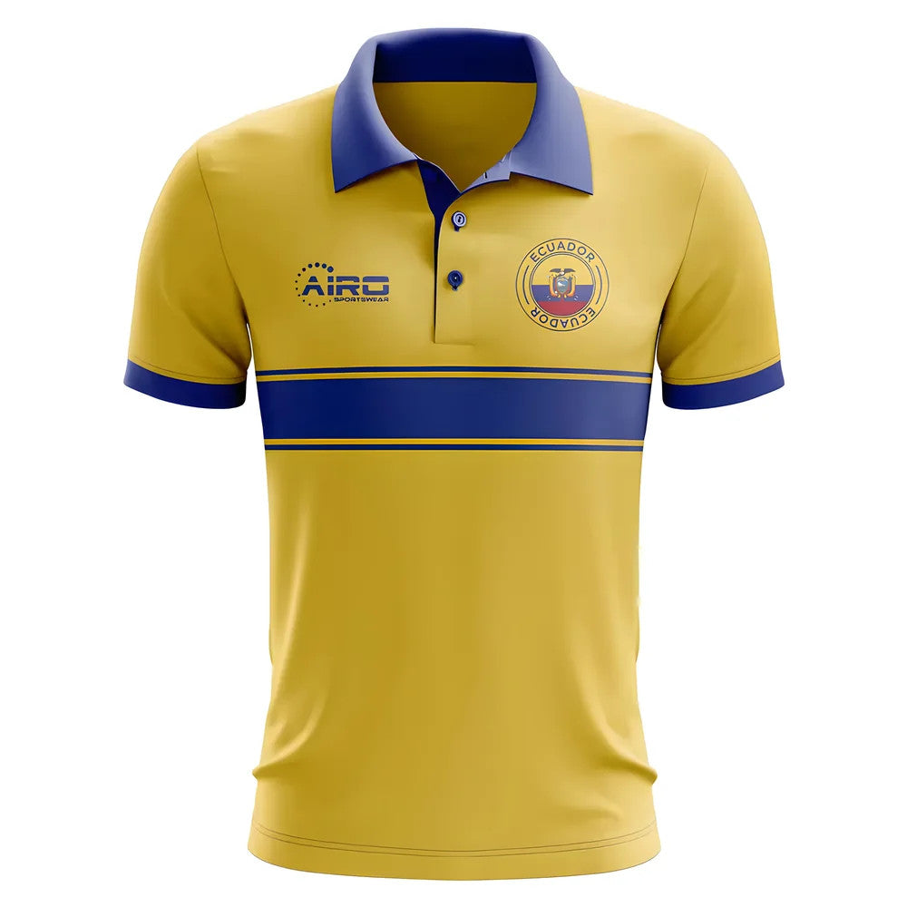Ecuador Concept Stripe Polo Shirt (Yellow) - Kids_1
