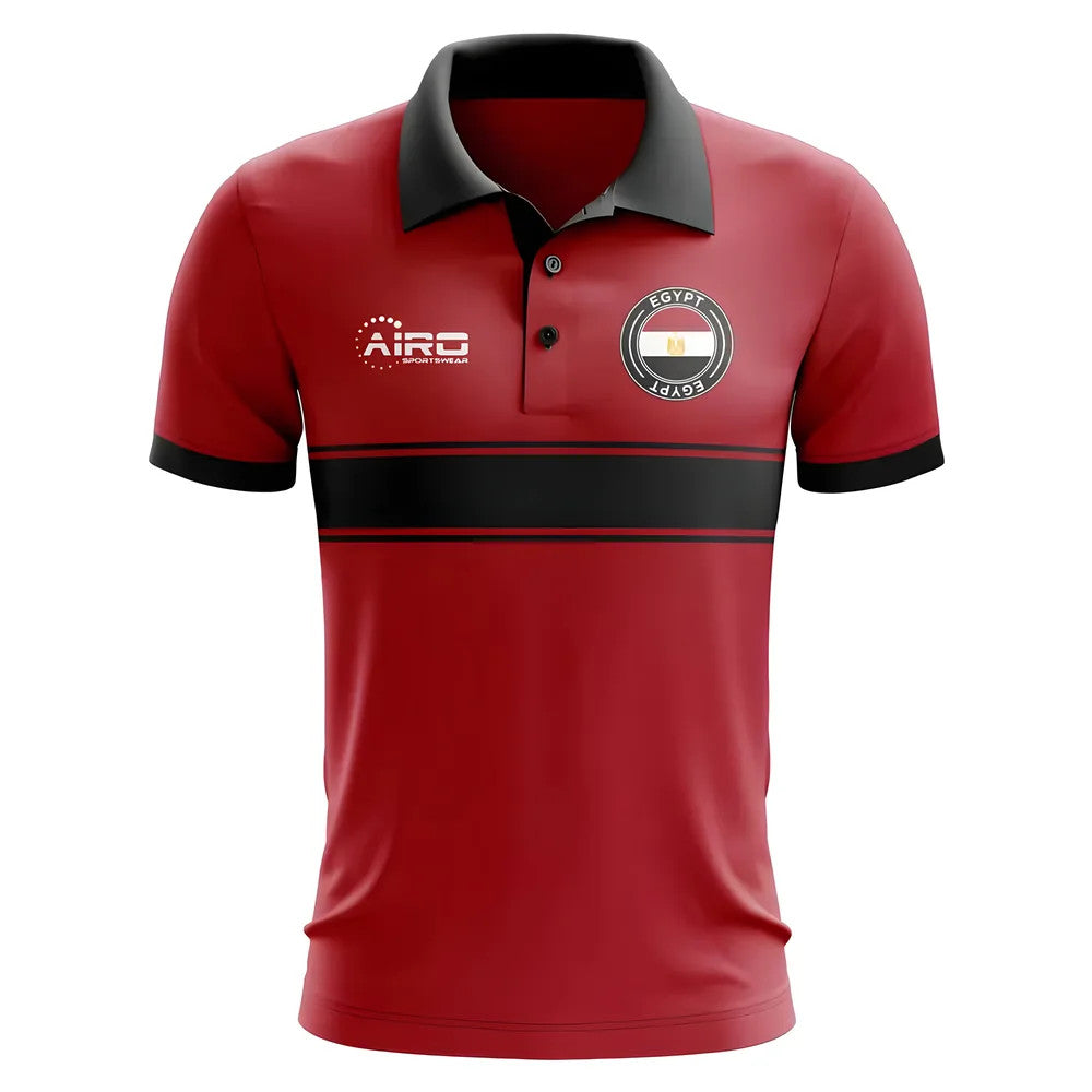 Egypt Concept Stripe Polo Shirt (Red) - Kids_0